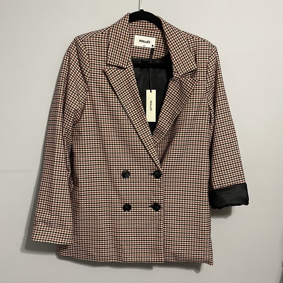 ROLLA’S Downtown Check Blazer M - Picture 13 of 15